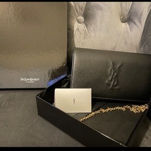 Yves Saint Laurent wallet on a chain